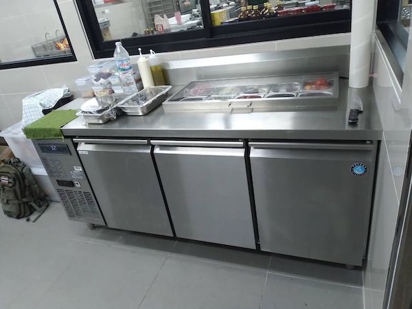 stainless steel kitchen equipment, including gas and hood system installation