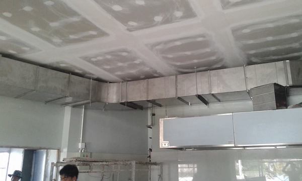 stainless steel kitchen equipment, including gas and hood system installation