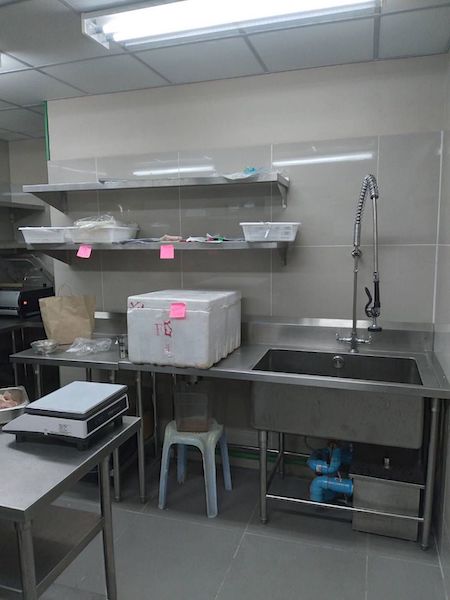 stainless steel kitchen equipment, including gas and hood system installation