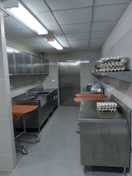 stainless steel kitchen equipment, including gas and hood system installation
