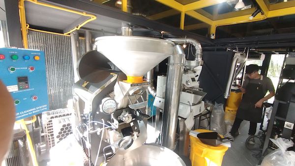 Phuket coffee roasting factory smoke removal system