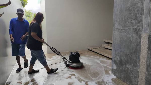 Phuket housekeeping, deep cleaning, glass wiping, disinfectant spraying, dust mite removal services