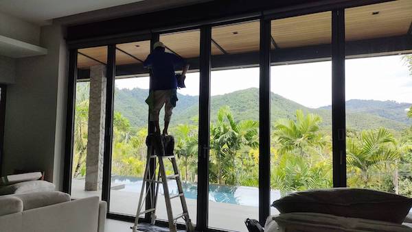 Phuket housekeeping, deep cleaning, glass wiping, disinfectant spraying, dust mite removal services